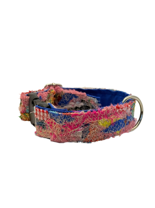 Handmade Patchwork Collar (Red & White Plaid)