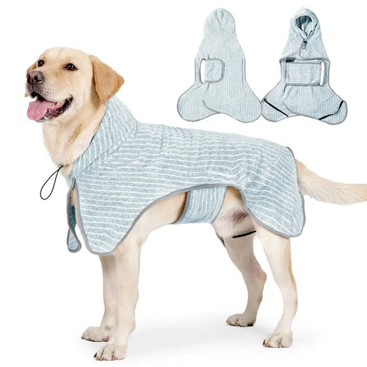 Quick-Dry Dog Bathrobe (Green)