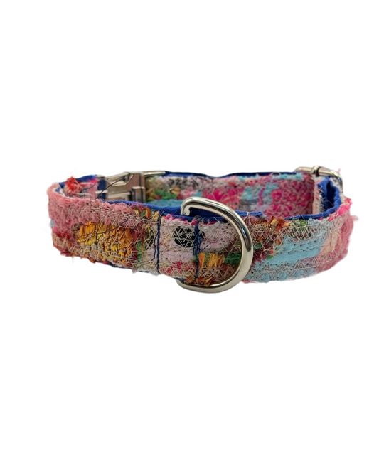 Handmade Patchwork Collar (Metal Clasp)