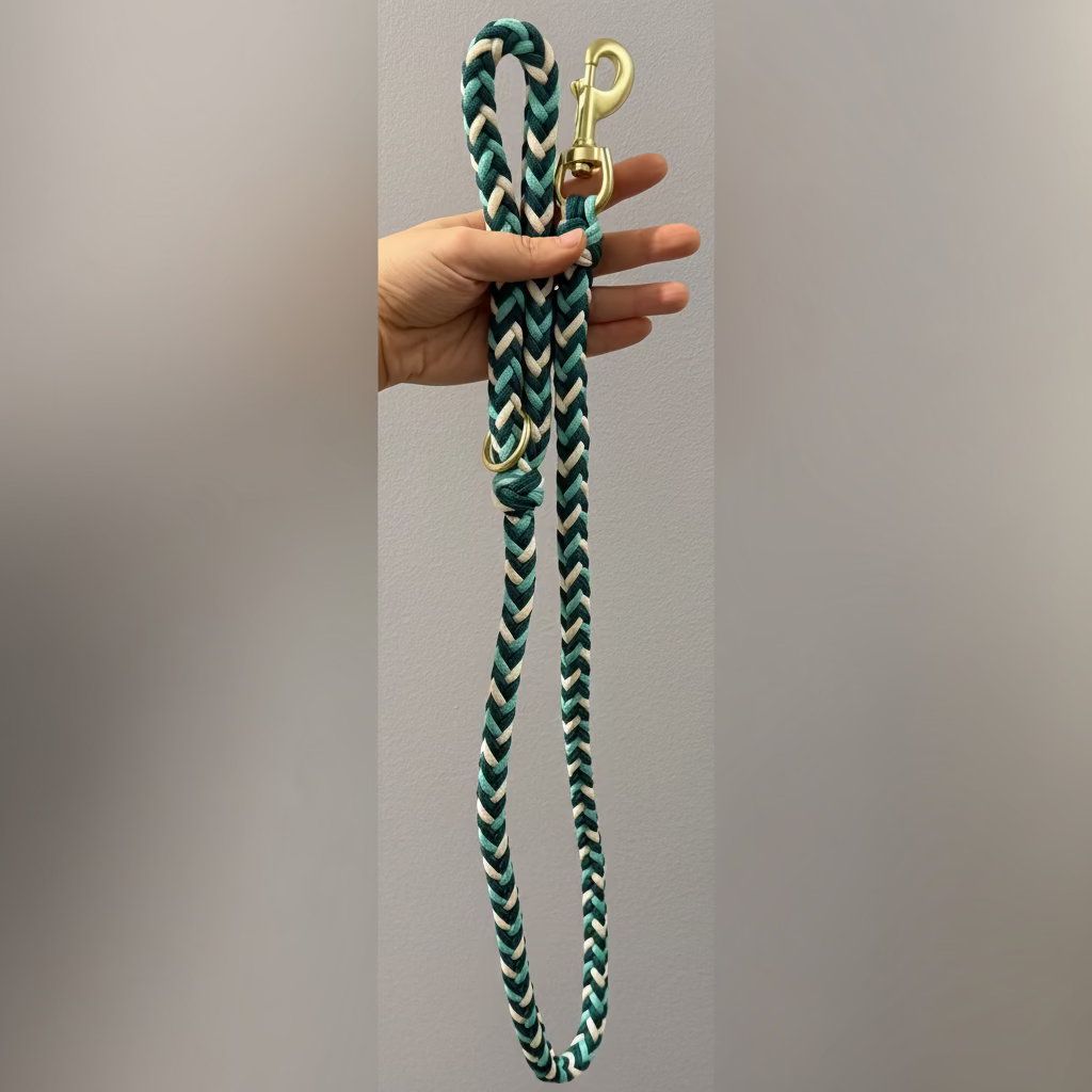 Handmade Paracord Leash (Turquoise)