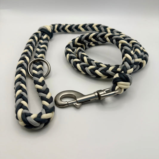 Handmade Paracord Leash (Grey)