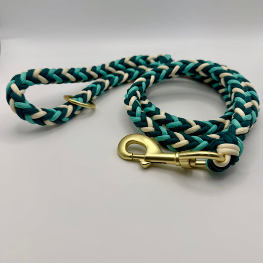 Handmade Paracord Leash (Turquoise)